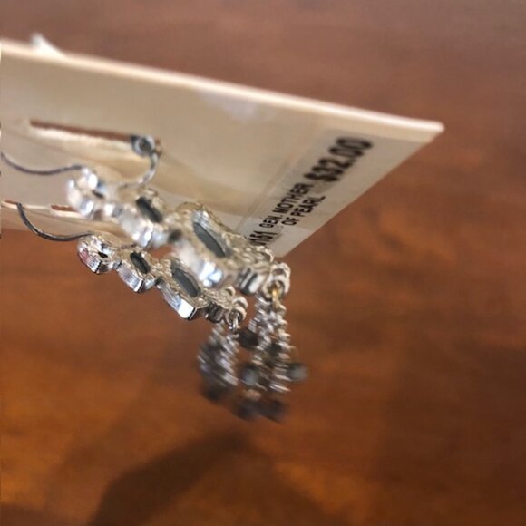 2028 Silver Tone Yellow Blue Mother Of Pearl Drop Earrings NWT. - Picture 11 of 11